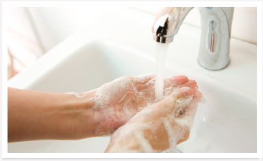 手洗いが感染予防では重要